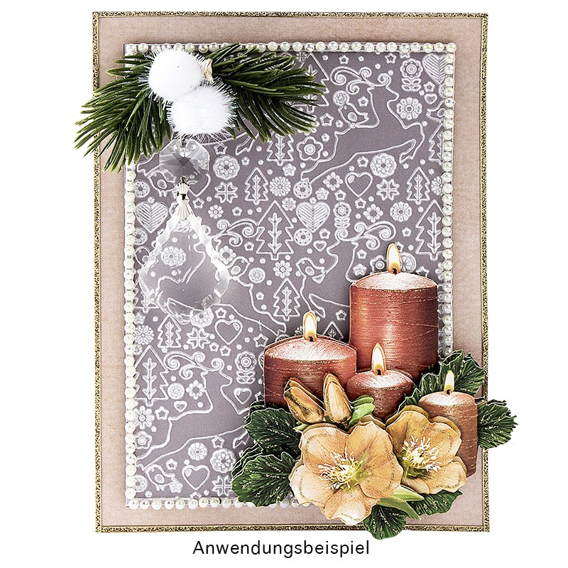 Folder do wytłaczania reniferki 15x10cm