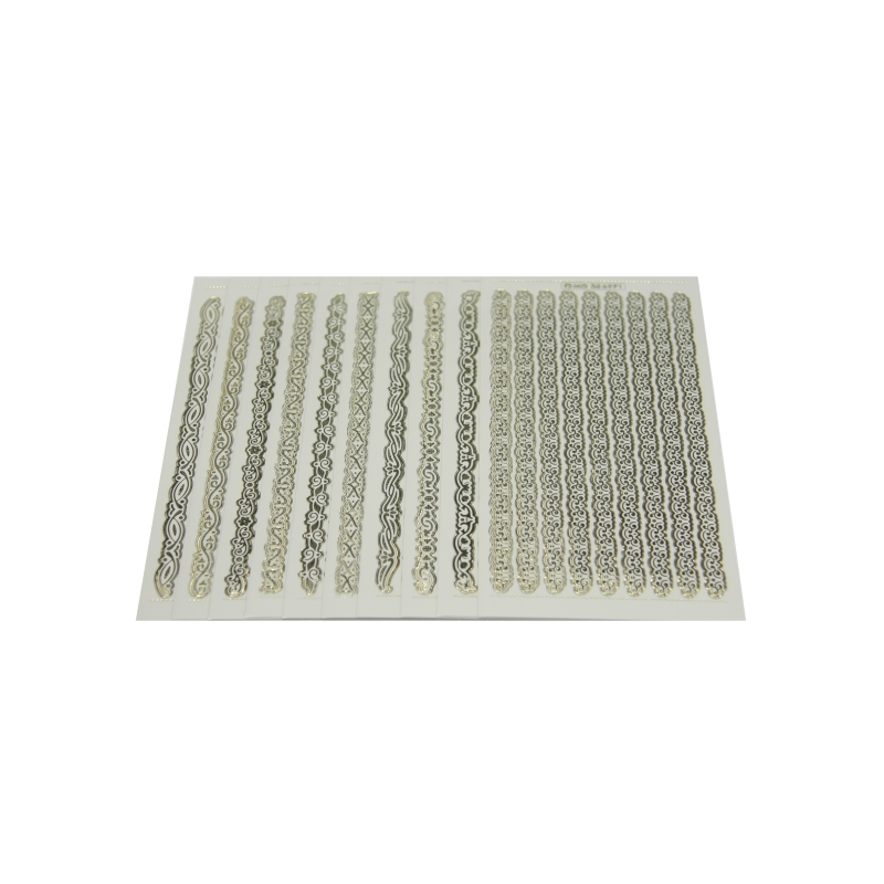 Zestaw naklejek stickers złote ornamenty 10 sztuk