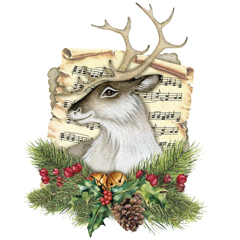 Motywy 3D zimowi przyjaciele, 7-9,2 cm, 10 motywów