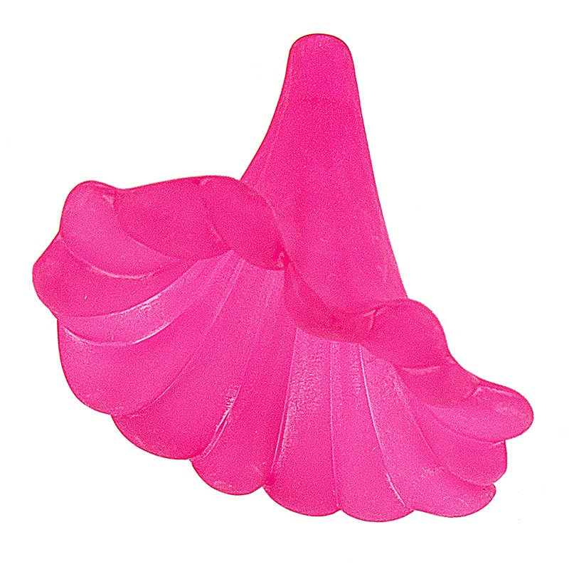 Kielich kwiatowy, 3,9 cm x 3,0 cm, fuksja, 10 sztuk