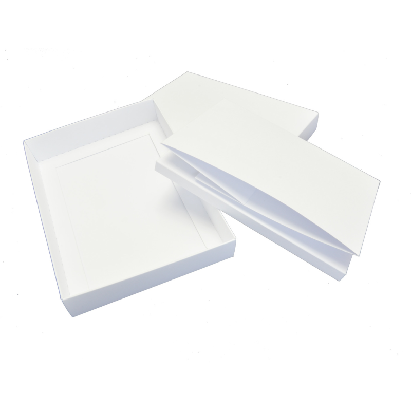 Baza albumowa w pudełku biała 15x10cm