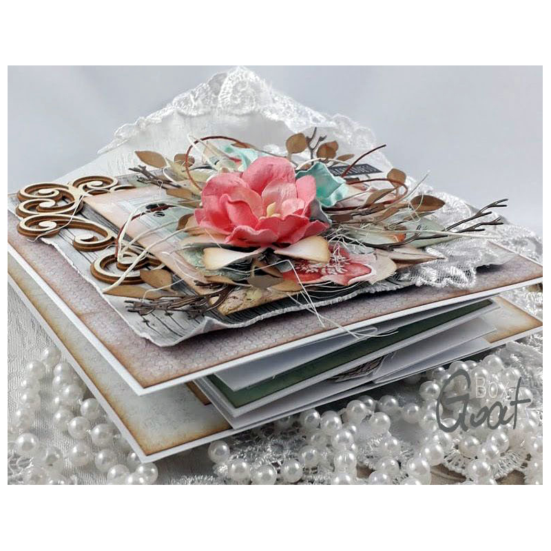 Baza kartki Twist Pop Up 15cm biała