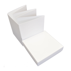 Harmonijka w pudełku 14x14cm biała GoatBox