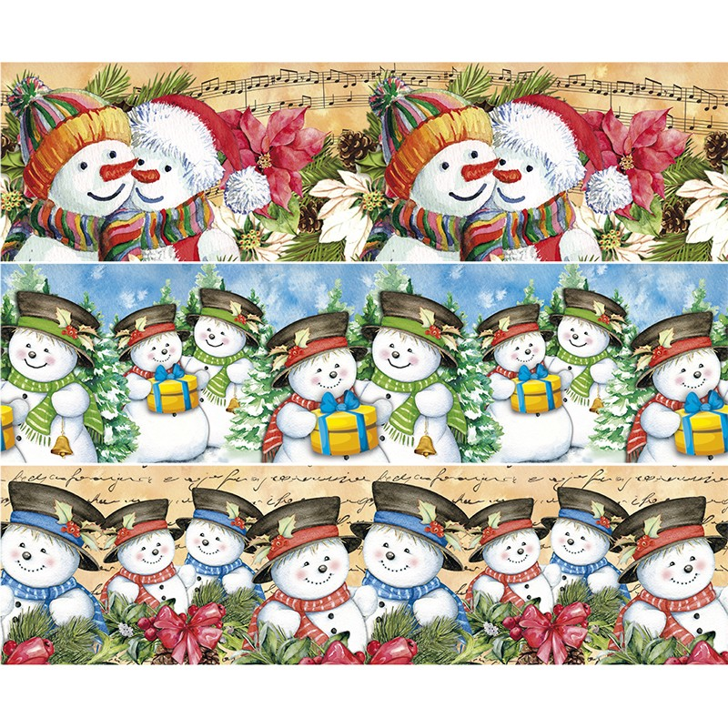 ozdobna folia BAŁWANKI Ø12cm, wysokość 11 cm 6szt