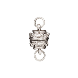 Zapięcie magnetyczne do biżuterii,  Ø10mm, srebro, 3 sztuki