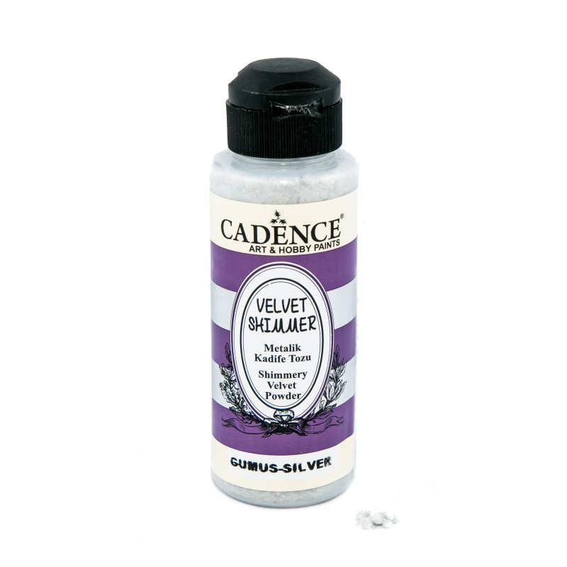 Puder velvet metalik 120 ml srebrny