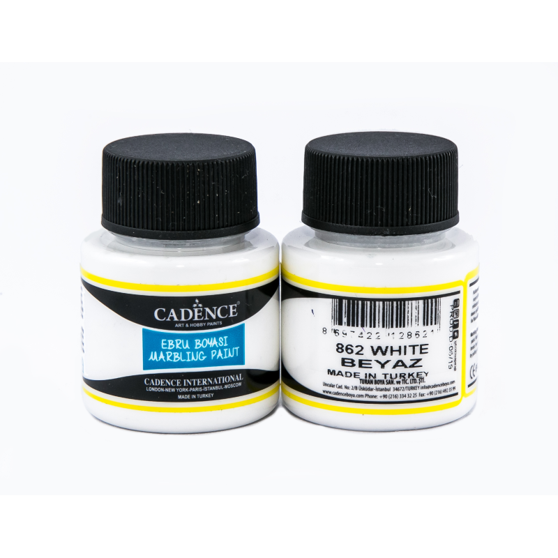 Farba ebru marbling 45ml biała