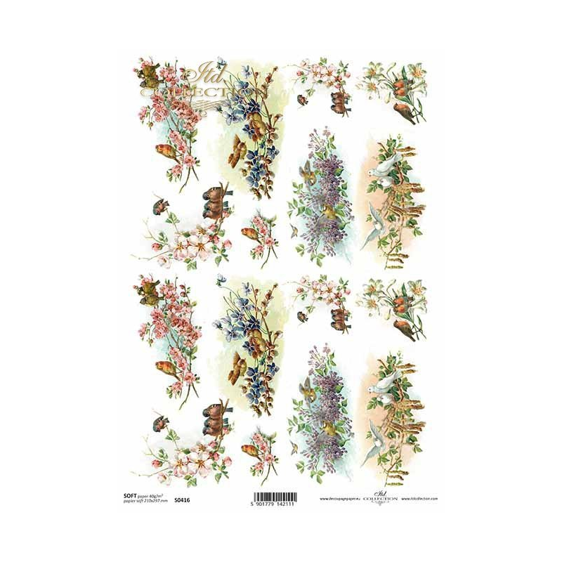 Papier do decoupage SOFT S0416