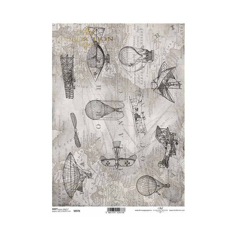 Papier do decoupage SOFT S0376