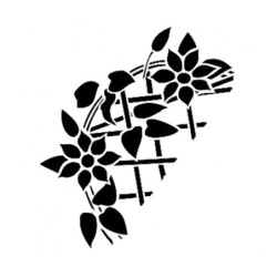 Szablon seria D, kwiaty,...