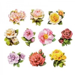 Motywy 3d, Róże w ogrodzie,...