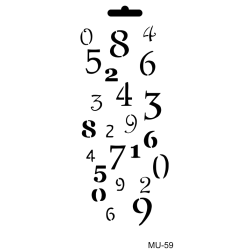 Szablon Mix Media MU Cadence 10x25 cm – Różne Wzory do Decoupage i Scrapbookingu