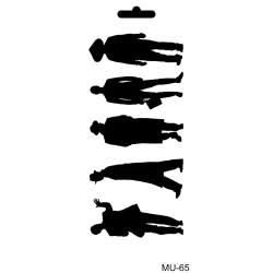 Szablon Mix Media MU Cadence 10x25 cm – Różne Wzory do Decoupage i Scrapbookingu