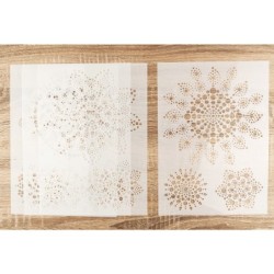 Szablony do kropkowania 1 zestaw 4 szt. rozm. A4