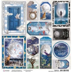 Moon & Me karty arkusz papieru rozm. 30,5x30,5 cm