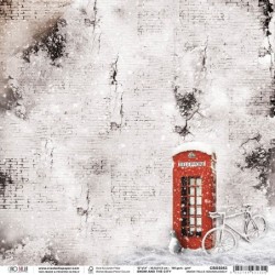 Ciao Bella, arkusz papieru, Snow and the City 30,5 x30,5 cm