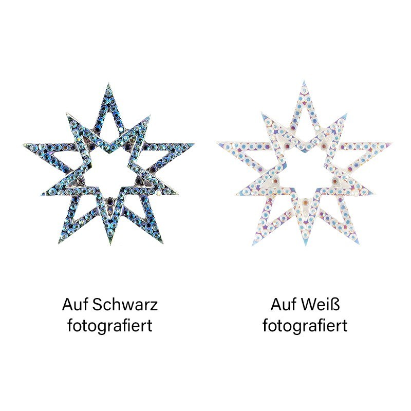 Kryształowe gwiazdki , rozm. 4,3 cm 16 szt.