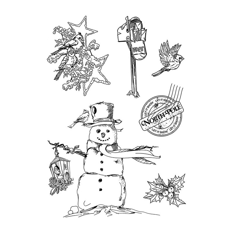 Ciao Bella stemple, Zimowy czas, 6 szt, rozm. 10x15 cm