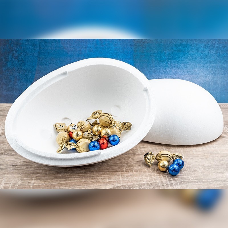 Jajko styropianowe 2-częściowe Ø 21cm wys. 30cm