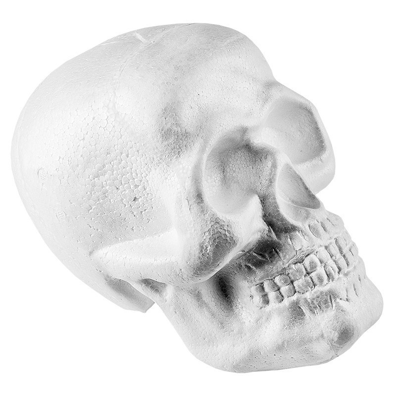 Czaszka styropianowa, 20cm x 19cm