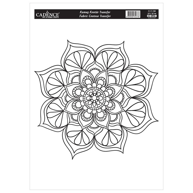 Transfer na tkaniny konturowy rozm. 25 x35 cm FCT08
