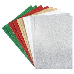 Pianka EVA 3, brokatowa, samoprzylepna, 2mm, 10 szt