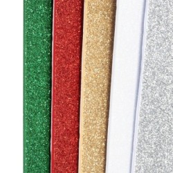 Pianka EVA 3, brokatowa, samoprzylepna, 2mm, 10 szt