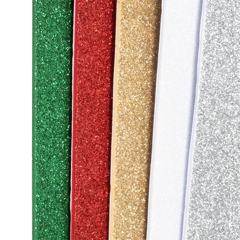 Pianka EVA 3, brokatowa, samoprzylepna, 2mm, 10 szt