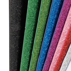Pianka EVA 5, brokatowa, samoprzylepna, 2 mm, 10 szt.