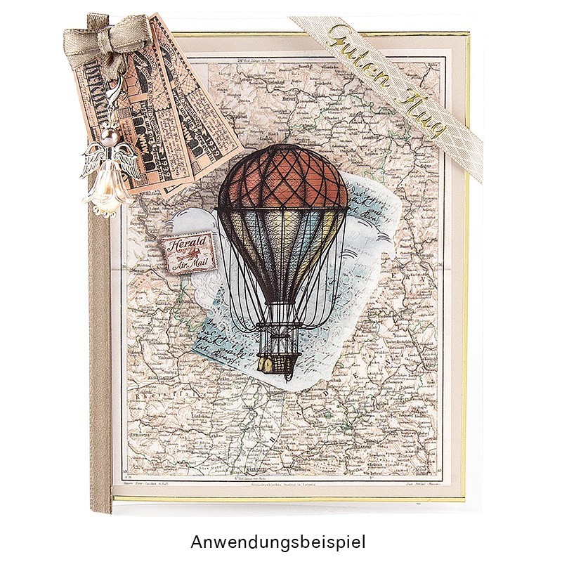 Naklejki transparentne Nostalgia 10 arkuszy, 10 x30 cm