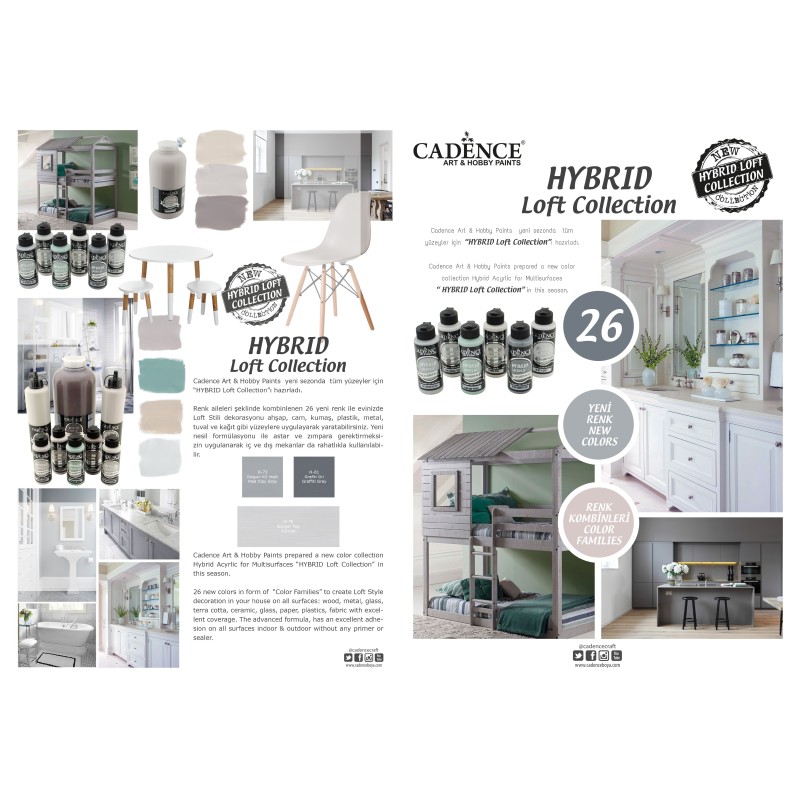 Cadence Farba Akrylowa Hybrydowa, Błękitny 70 ml