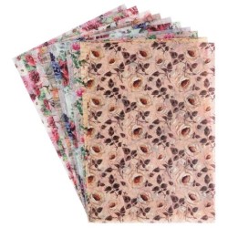 Papier transparentny deluxe A4, róże, 10 szt