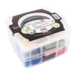 Modelina z brokatem Faszina Soft, zestaw 19 szt.