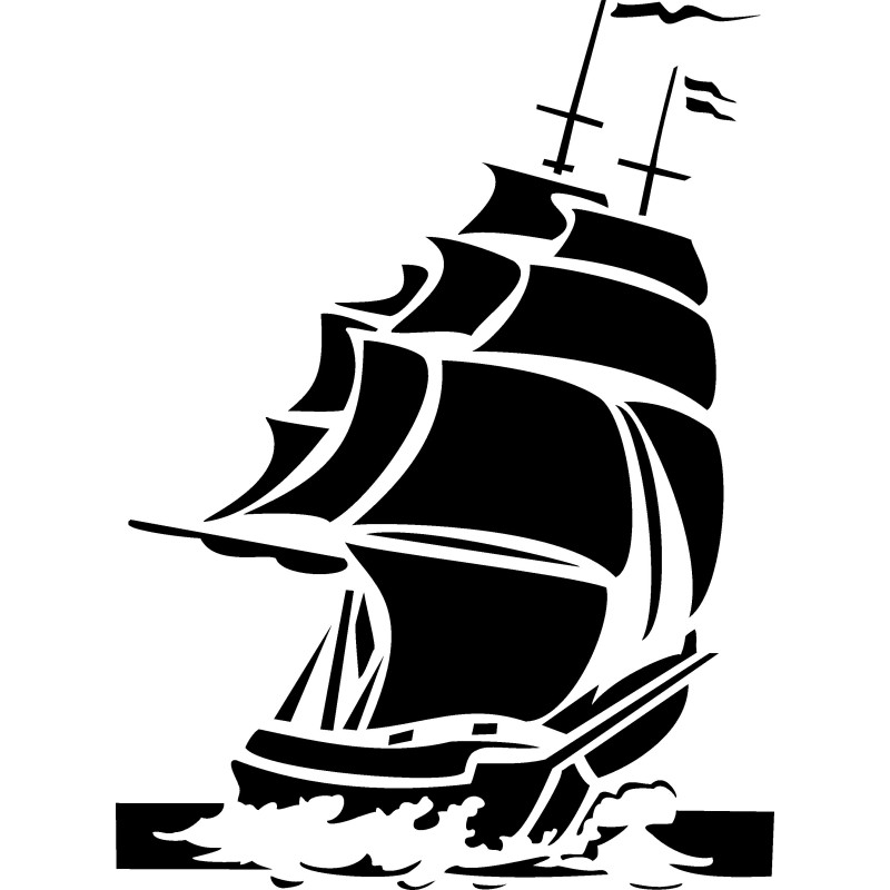 Szablon do malowania, statek 25x35cm - BN112