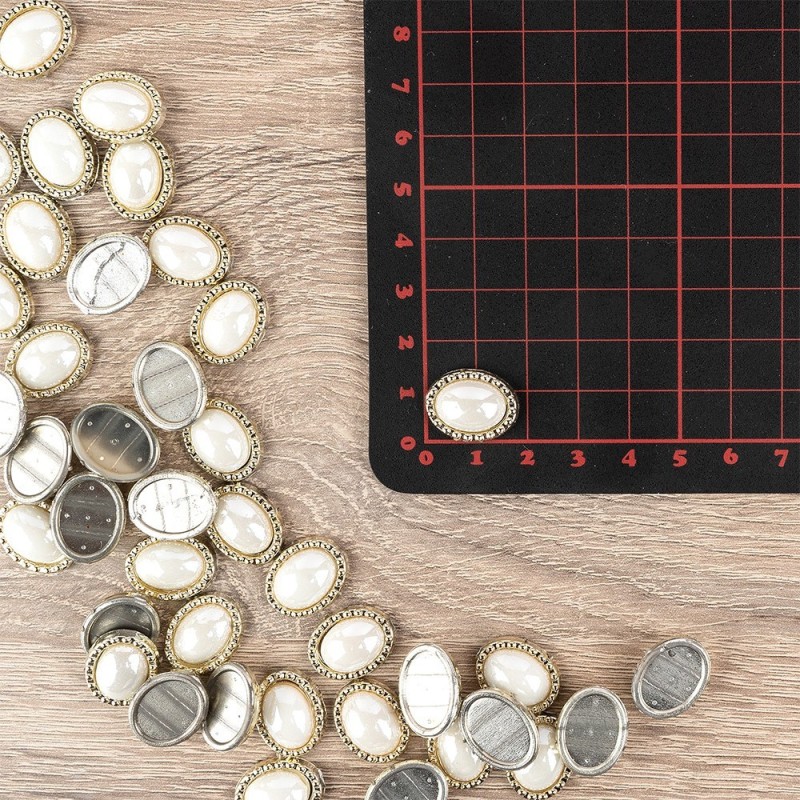 Kamienie dekoracyjne - kabaszon w ornamencie 40 szt