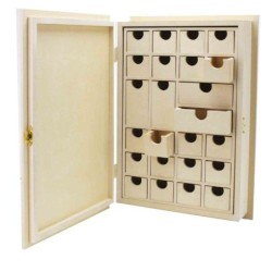 Uszkodzony Kalendarz adwentowy książka 33,3x22x6,5 cm