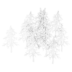 Jodła dekoracyjna, 9,5cm x 13cm, 13 szt