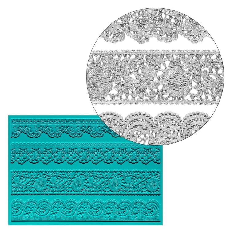 Foremka silikonowa ornamenty, rozm. 20,9x15x0,2cm