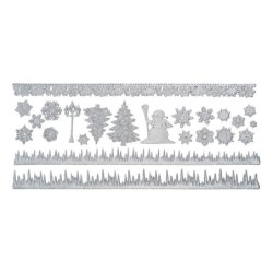 Foremka silikonowa Świąteczny czas, rozm. 36x15x0,3 cm