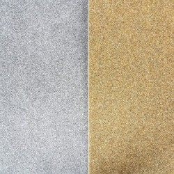 Pianka dekoracyjna, brokatowa 10 arkuszy złoto i srebro