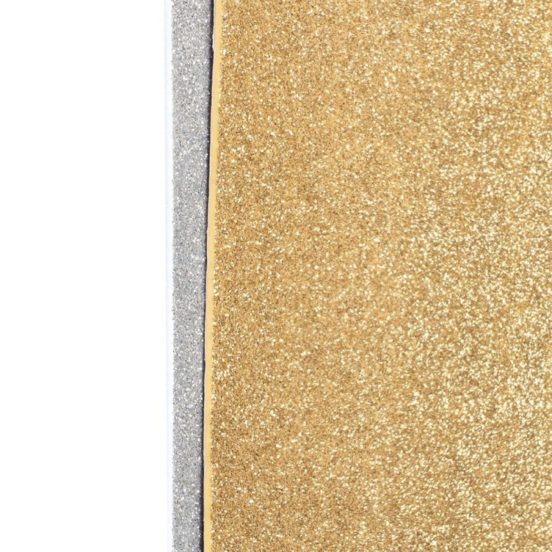 Pianka dekoracyjna, brokatowa 10 arkuszy złoto i srebro