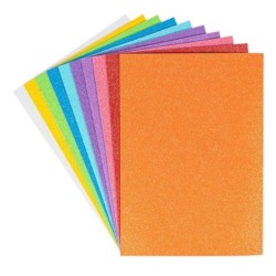 Pianka dekoracyjna, brokatowa, samoprzylepna A4, 10szt