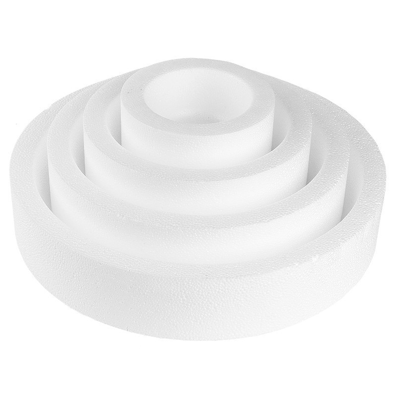 Tort ze styropianu, 4 cokoły, Ø25 cm, Ø20 cm, Ø15 cm, Ø10 cm