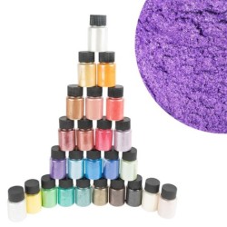 Mika puder 10g, 25 kolorów, pigmenty z efektem masy perłowej