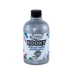 Farba akrylowa Kooky, srebrna 500ml