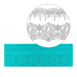 Foremka silikonowa sople i dzwonki nr 49, rozm. 30x10x0,2cm