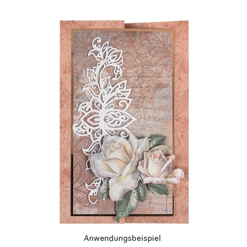 Wykrojnik do papieru, Ornamenty i Kwiat Lotosu, 9szt