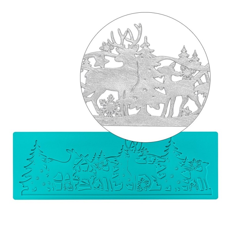 Foremka silikonowa Zima nr 55, rozm. 30x10x02,cm