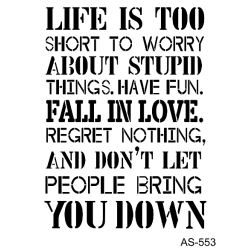 Szablon seria AS - rozmiar...