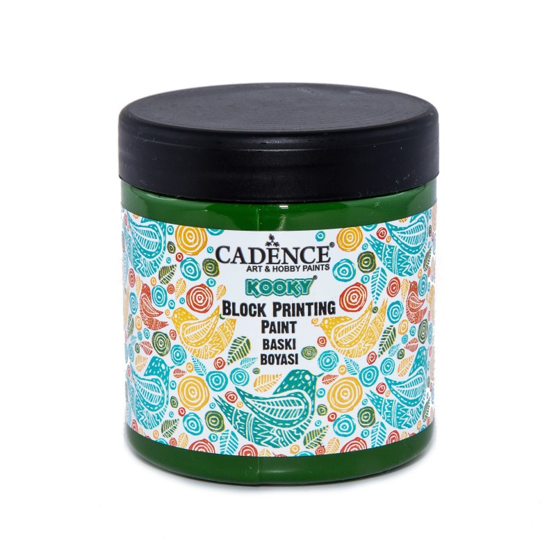 Farba do linorytu Kooky 250ml, zielona